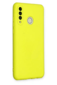 Huawei P30 Lite Kılıf Nano içi Kadife Silikon - Sarı