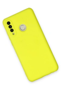 Huawei P30 Lite Kılıf Nano içi Kadife Silikon - Sarı