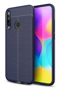 Huawei P40 Lite E Kılıf Auto Focus Kapak - Lacivert