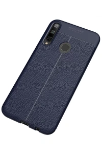 Huawei P40 Lite E Kılıf Auto Focus Kapak - Lacivert