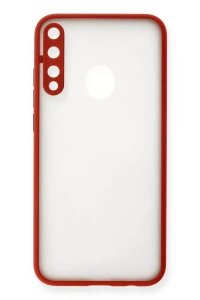 Huawei P40 Lite E Kılıf Montreal Silikon Kapak - Kırmızı