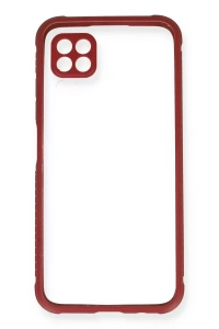 Huawei P40 Lite Kılıf Miami Şeffaf Silikon - Fuşya