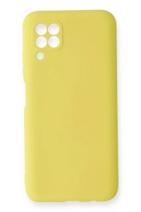 Huawei P40 Lite Kılıf Nano içi Kadife Silikon - Sarı