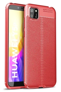 Huawei Y5P Kılıf Auto Focus Kapak - Kırmızı
