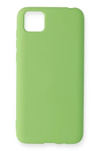 Huawei Y5P Kılıf Nano içi Kadife Silikon - Yeşil