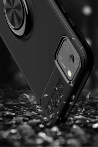 Huawei Y5P Kılıf Range Yüzüklü Silikon - Mavi