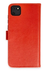 Huawei Y5P Kılıf Trend S Plus Kapaklı Kılıf - Kırmızı