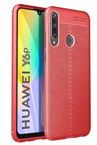 Huawei Y6P Kılıf Auto Focus Kapak - Kırmızı