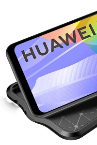 Huawei Y6P Kılıf Auto Focus Kapak - Lacivert