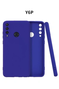 Huawei Y6P Kılıf First Silikon - Lacivert