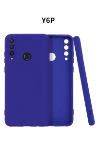 Huawei Y6P Kılıf First Silikon - Lacivert