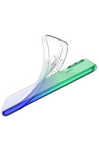 Huawei Y6P Kılıf Lüx Şeffaf Silikon - Şeffaf