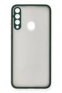 Huawei Y6P Kılıf Montreal Silikon Kapak - Yeşil