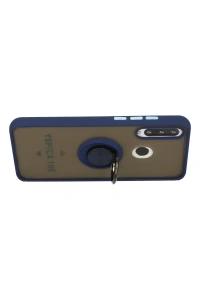 Huawei Y6P Kılıf Montreal Yüzüklü Silikon Kapak - Lacivert