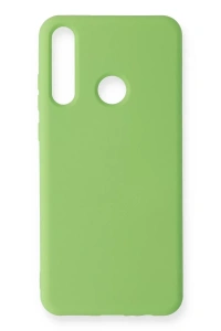 Huawei Y6P Kılıf Nano içi Kadife Silikon - Yeşil