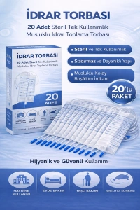 İdrar Torbası Steril Medikal İdrar Toplama Torbası 20 ADET
