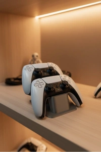 İkili Gamepad Tutucu Antrasit 7x18 cm Oyun Aksesuarı