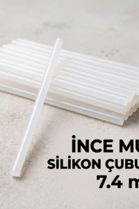 İnce Mum Silikon Çubuğu - 7.4 mm Şeffaf - 1 Kilogram