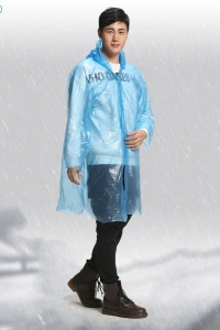 İnce Şeffaf Yağmurluk