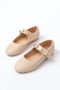 İNF-6363  Nut Baret Tokalı Günlük Bayan Ayakkabı