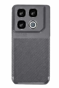 İnfinix GT 20 Pro Kılıf Auto Focus Karbon Kapak - Gri