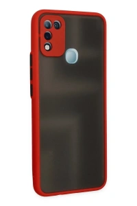 İnfinix Hot 10 Play Kılıf Montreal Silikon Kapak - Kırmızı