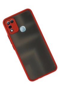 İnfinix Hot 10 Play Kılıf Montreal Silikon Kapak - Kırmızı