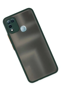 İnfinix Hot 10 Play Kılıf Montreal Silikon Kapak - Yeşil