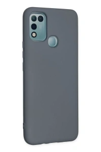 İnfinix Hot 10 Play Kılıf Nano içi Kadife Silikon - Gri