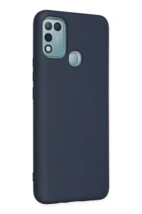 İnfinix Hot 10 Play Kılıf Nano içi Kadife Silikon - Lacivert
