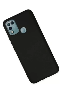 İnfinix Hot 10 Play Kılıf Nano içi Kadife Silikon - Siyah