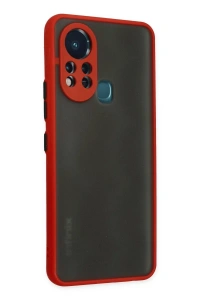 İnfinix Hot 11s Kılıf Montreal Silikon Kapak - Kırmızı