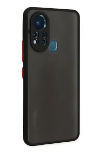 İnfinix Hot 11s Kılıf Montreal Silikon Kapak - Siyah