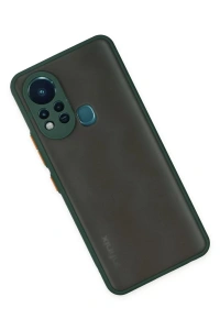 İnfinix Hot 11s Kılıf Montreal Silikon Kapak - Yeşil