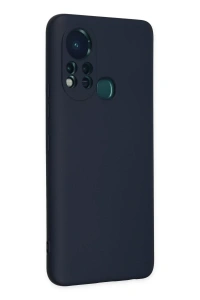 İnfinix Hot 11s Kılıf Nano içi Kadife Silikon - Lacivert