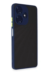 İnfinix Hot 30 4G Kılıf Montreal Silikon Kapak - Lacivert
