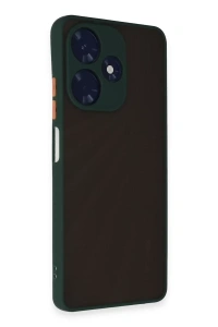 İnfinix Hot 30 4G Kılıf Montreal Silikon Kapak - Yeşil
