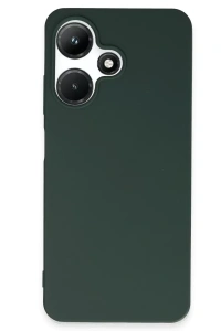 İnfinix Hot 30i Kılıf First Silikon - Koyu Yeşil
