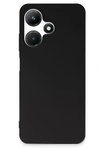 İnfinix Hot 30i Kılıf First Silikon - Siyah
