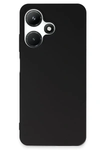 İnfinix Hot 30i Kılıf First Silikon - Siyah