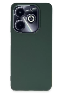 İnfinix Hot 40i Kılıf First Silikon - Koyu Yeşil