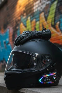 Intercom Mesafeli IPX6 Suya Dayanıklı Kask Kulaklık Sistemi