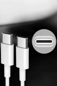 İOS Uyumlu Type-C Girişli Hızlı Şarj 15/15 Pro Max Adaptör ve Kablosu
