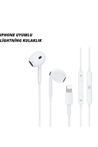 iPhone 14 ve altındaki modellerle uyumlu Kablolu kulaklık