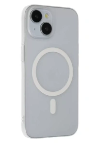 iPhone 15 Plus Tuna PC Slim Magsafe Kapak - Şeffaf