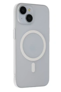 iPhone 15 Plus Tuna PC Slim Magsafe Kapak - Şeffaf