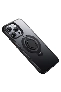 iPhone 15 Pro Avatar 360 Dönen Magsafe Kapak - Siyah