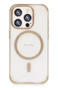 iPhone 15 Pro Hilton Magsafe Kapak - Gold