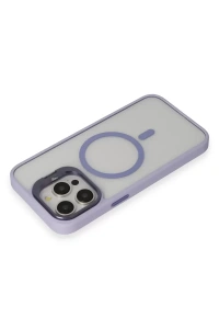iPhone 15 Pro Max Kılıf Roblox Lens Magsafe Standlı Kapak - Lila