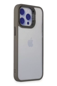 iPhone 15 Pro Max Kılıf Roblox Lens Standlı Kapak - Titan Gri